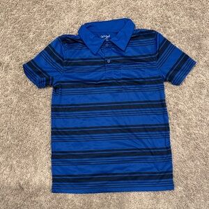 Cat & Jack Blue and Black Striped Polo